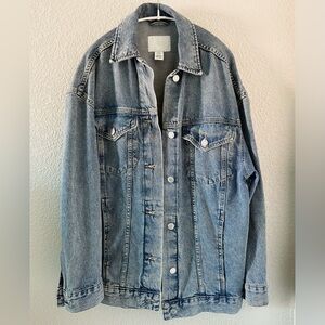 H&M - Oversized Denim Jacket - Size XS